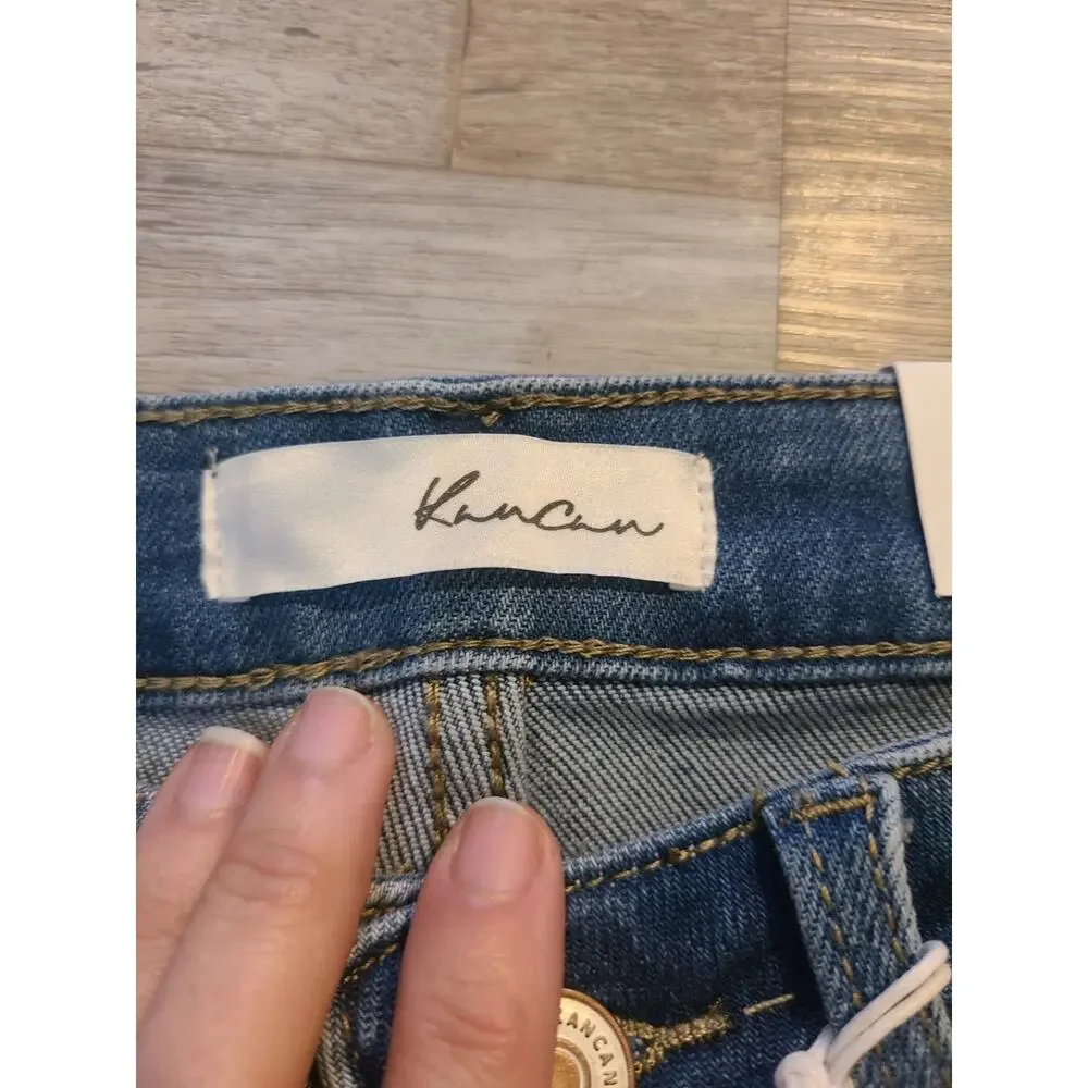 Kancan 1/24 junior's cut off denim long shorts new with tags